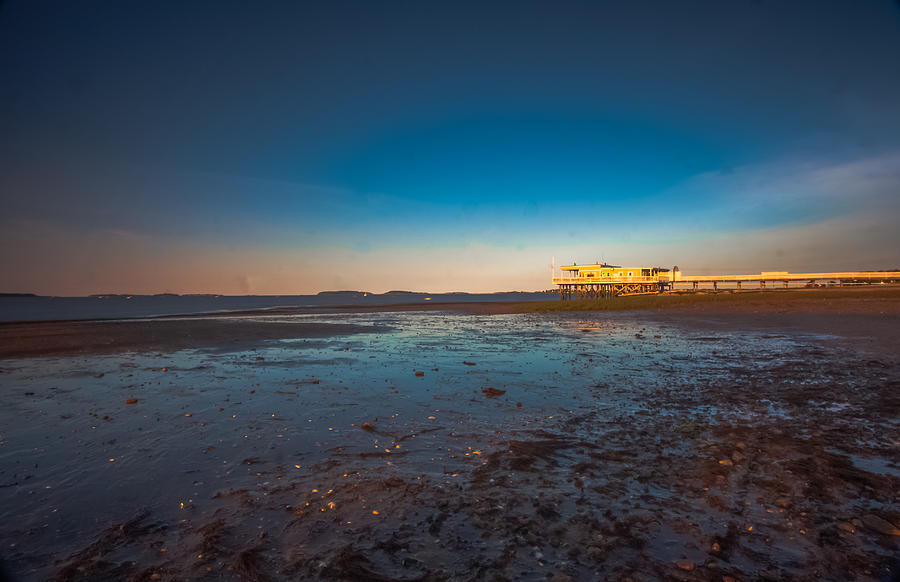Orange Sky Sunrise on the Beach Photograph by Brian MacLean