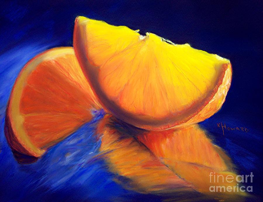 Acrylic Painting Fresh Orange Slices, Signed By Artist, Bright Cheerful  Colors