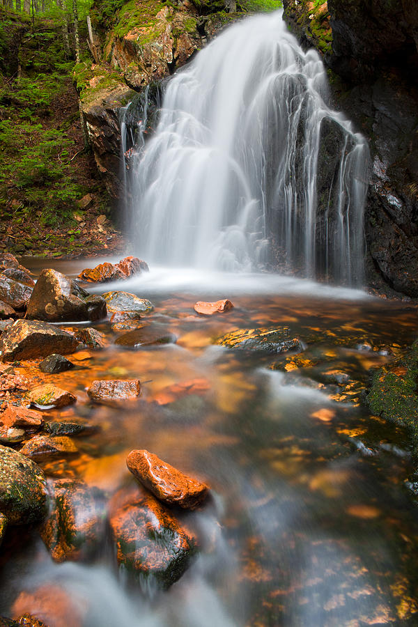 Orange Stones And Waterfall Photograph by Irwin Barrett