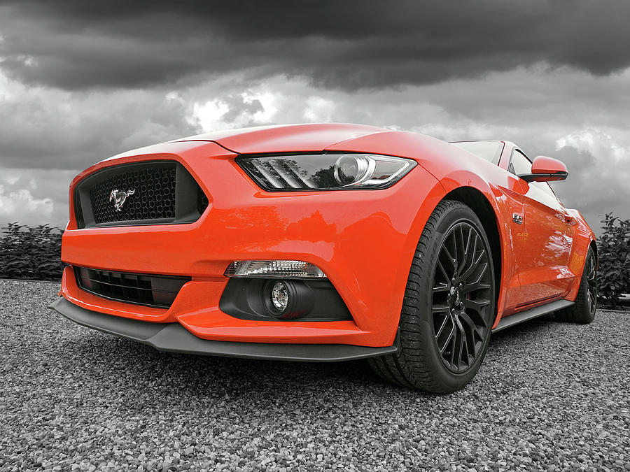Orange Storm - Mustang GT Photograph by Gill Billington