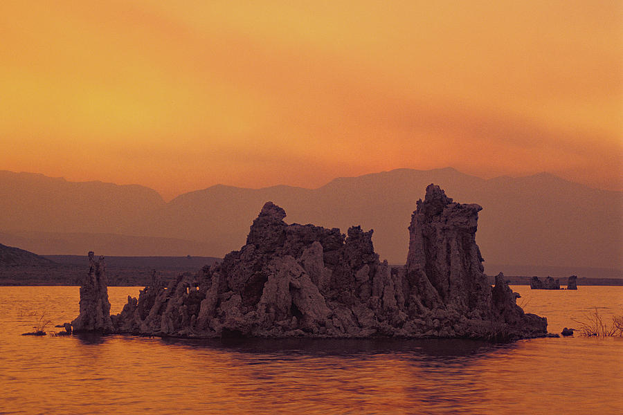 Orange Sunrise at Mono Lake Photograph by Jerry Griffin