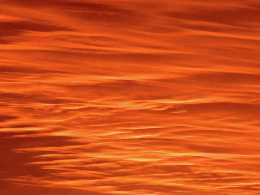 Sunset Photograph - Orange Sunset Abstract by Tony Grider