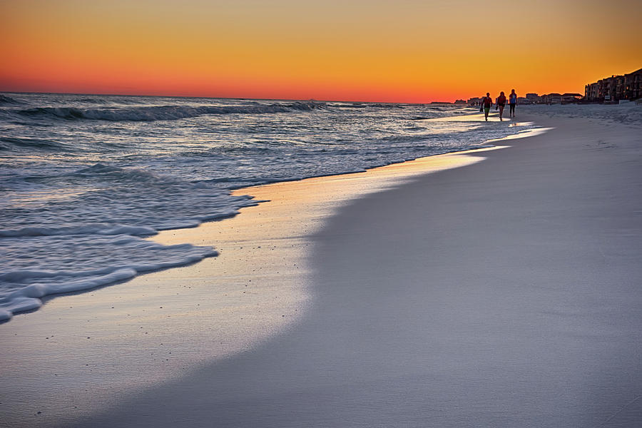 Orange Sunset At The Beach Photograph by Alex Grichenko