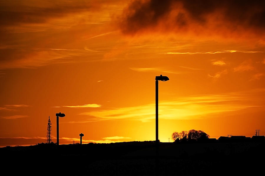 Orange Sunset Photograph by Svetlana Sewell