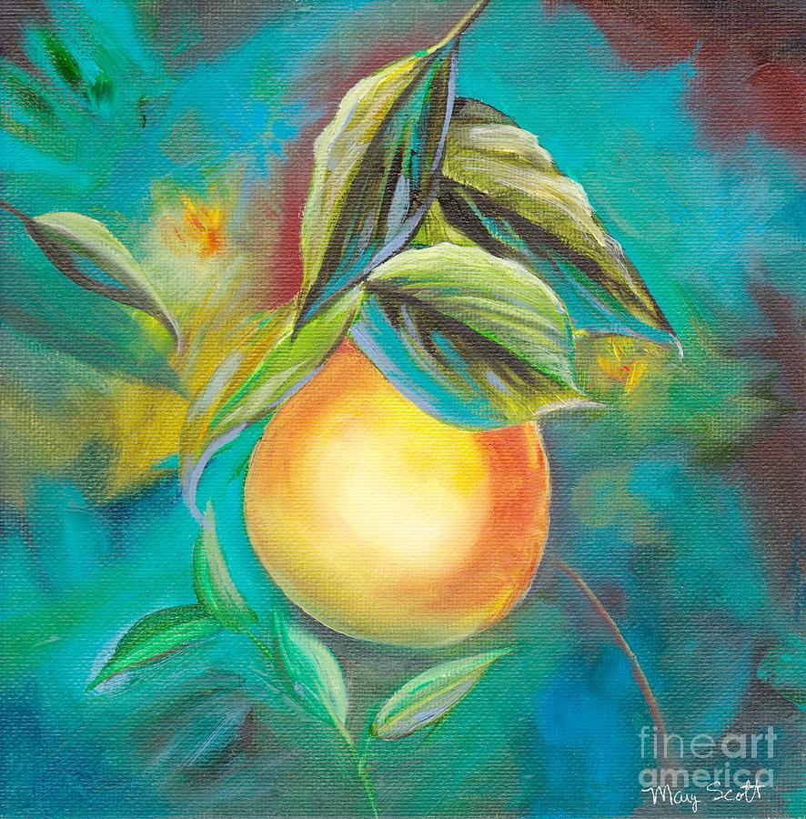 Orange Tree Painting by Mary Scott