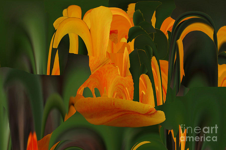 Orange Tulip Abstract Photograph by Rick Rauzi