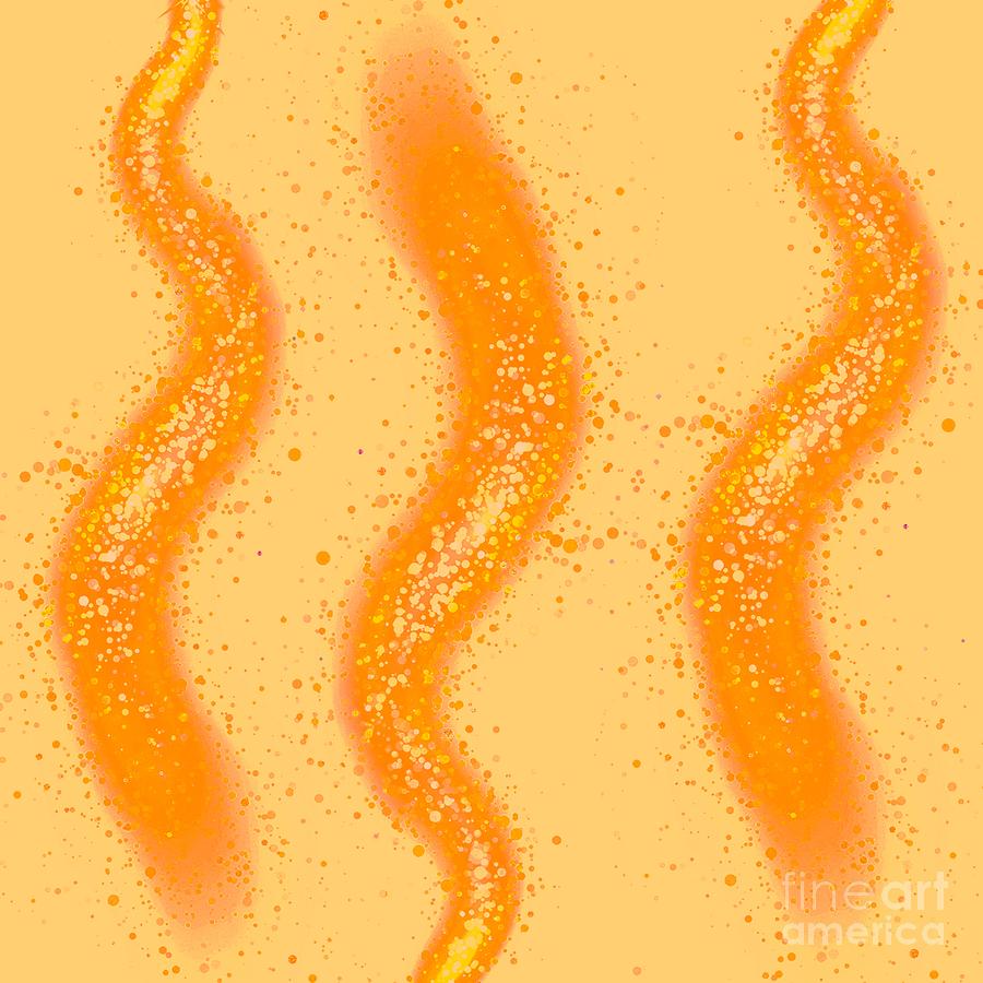 Orange Twist Digital Art by Rachel Hannah