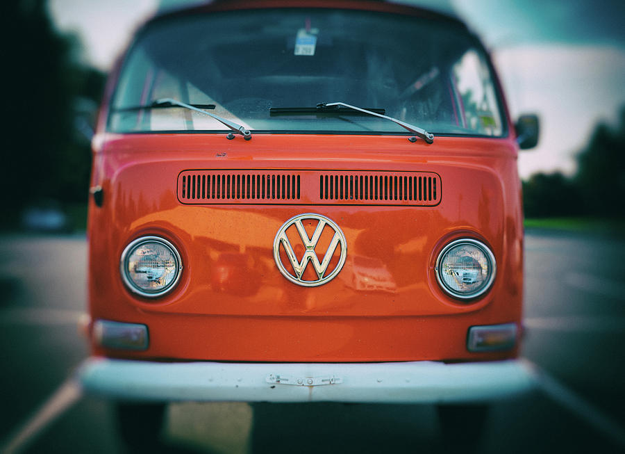 Orange VW Van Photograph by Anthony Doudt