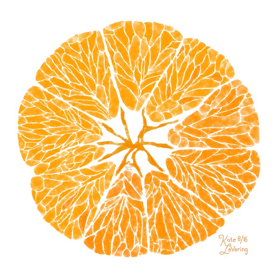 Summer Digital Art - Orange You Glad by Kate LeVering