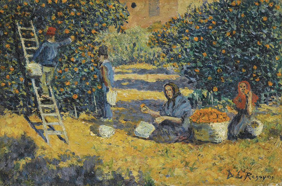 Orangers. Valencia Painting by Dario de Regoyos