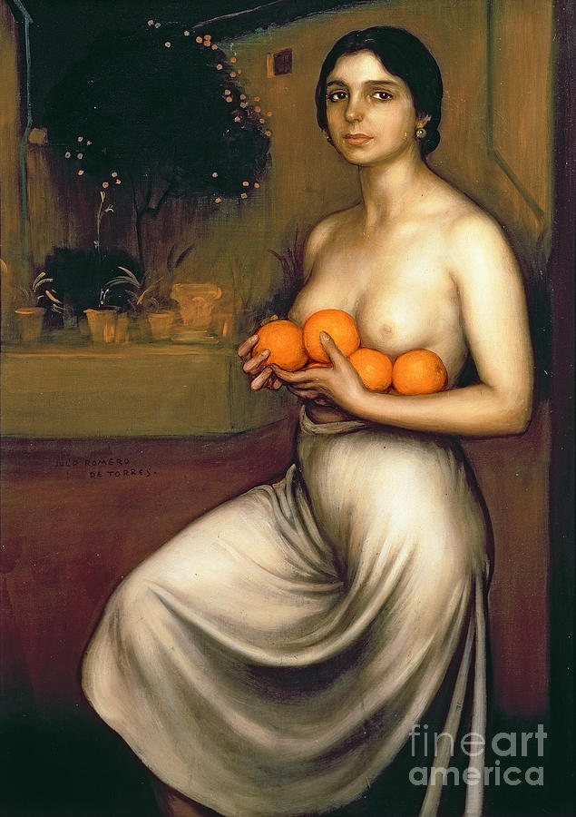 Oranges and Lemons Painting by Julio Romero de Torres