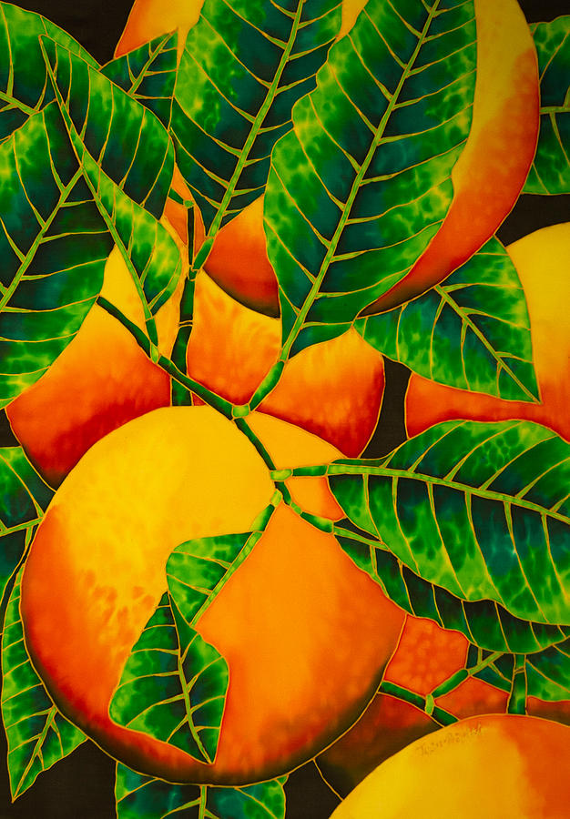 Oranges Painting by Daniel Jean-Baptiste