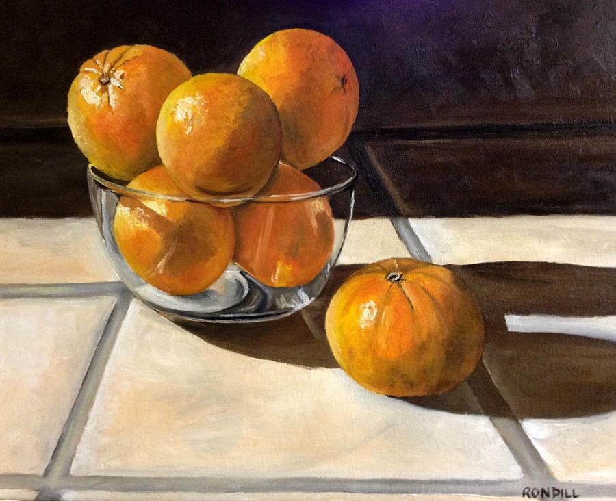 Oranges in Sunlight Painting by Ronald Dill - Fine Art America