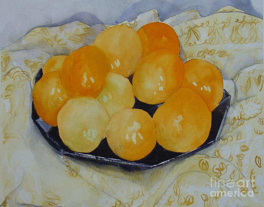 Oranges Painting by Leila Atkinson Oranges Painting by Leila Atkinson