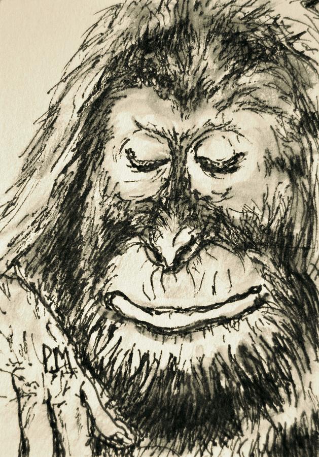 Orangutan Painting by Pete Maier