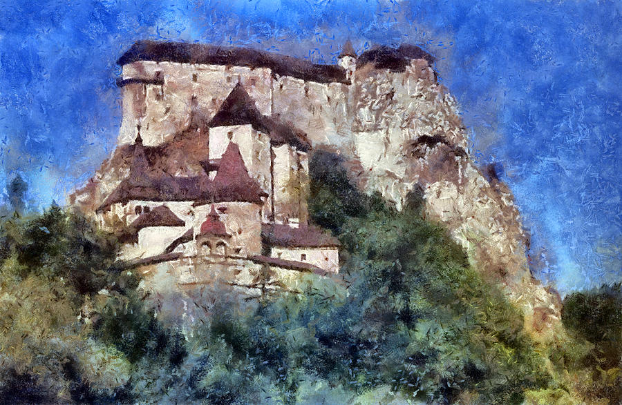 Castle Digital Art - Orava Castle by Peter Kupcik