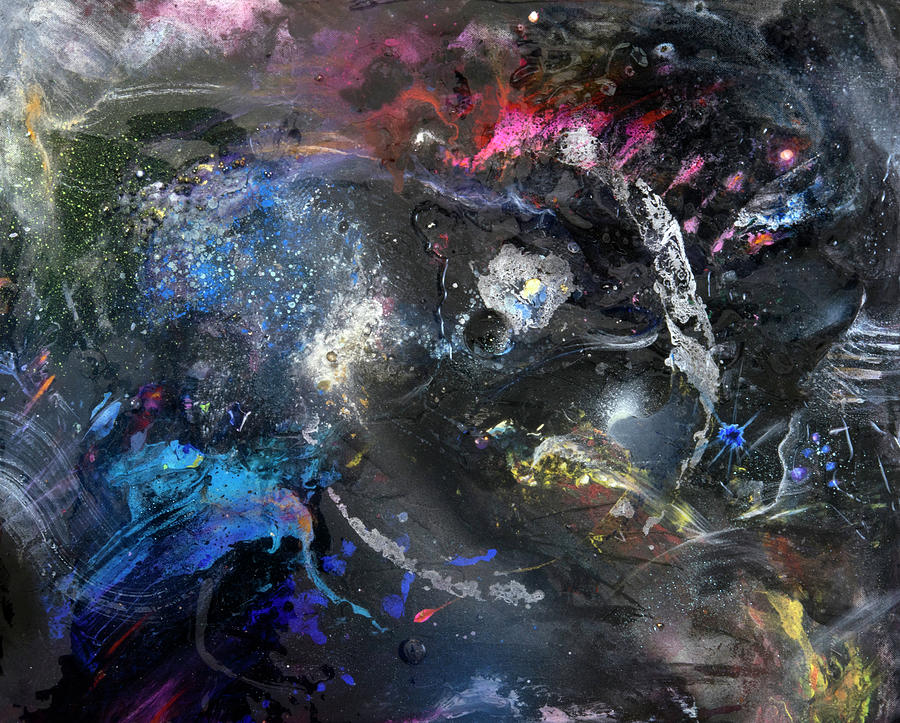 Space Painting - Orbital by Alexandra Brace