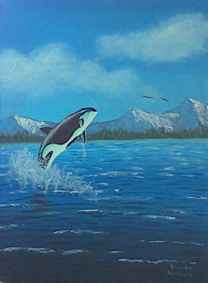 Orca Painting by Brenda Bonfield