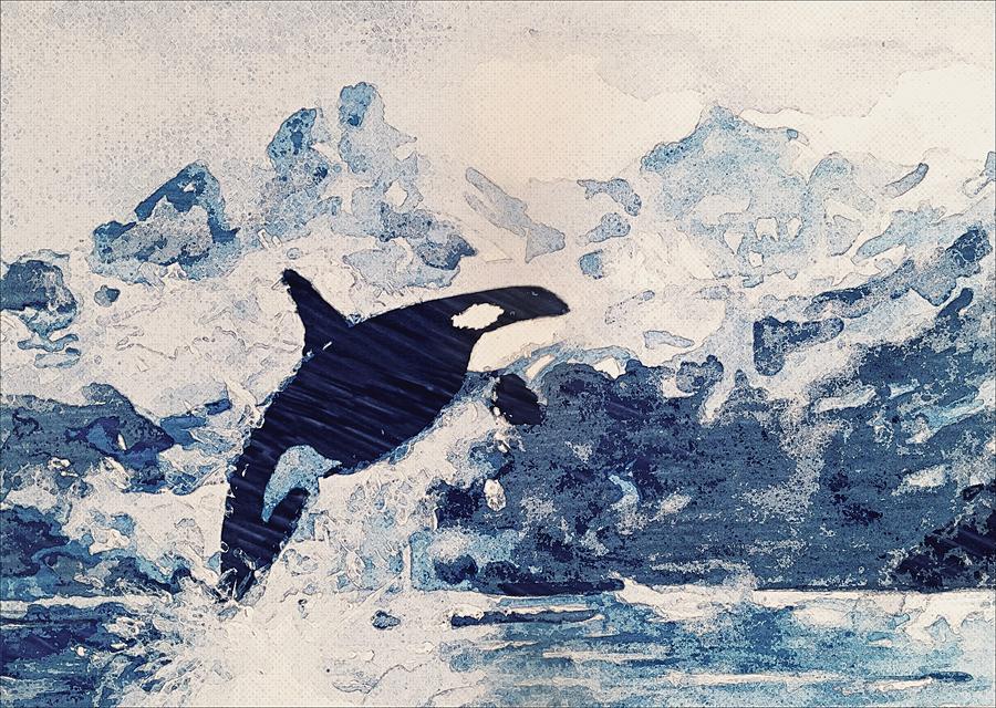 Orca Glacier Painting