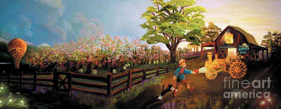 Orchard and Barn by Donna Hall Orchard and Barn by Donna Hall