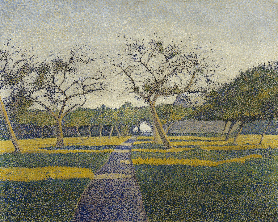 Tree Painting - Orchard at La Louviere by Alfred William Finch