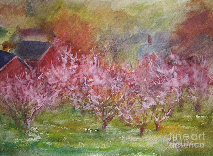 Orchards in Bloom Painting by B Rossitto