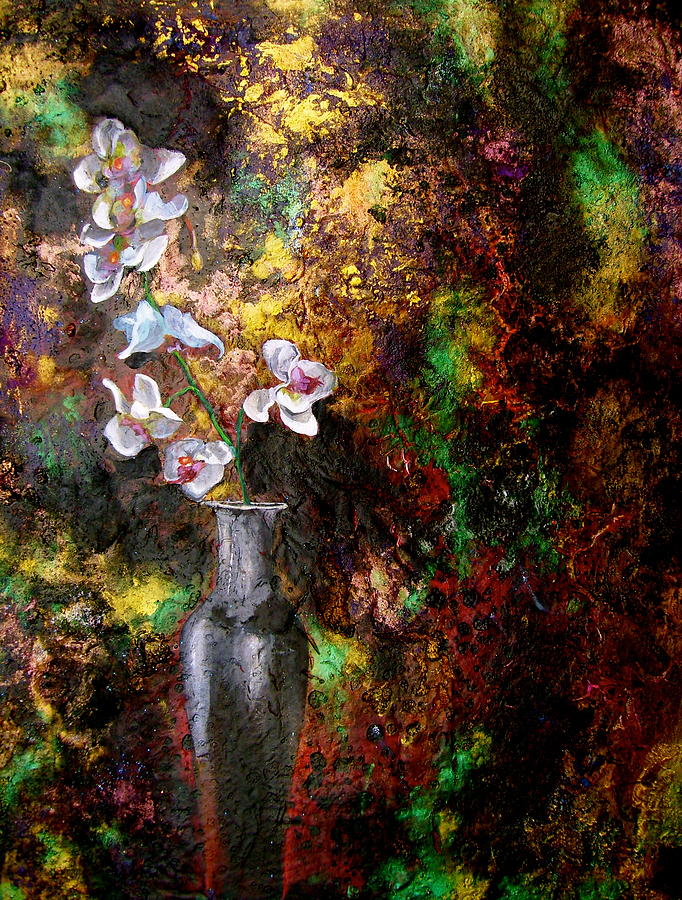 Orchid 1 Painting by Laura Pierre-Louis