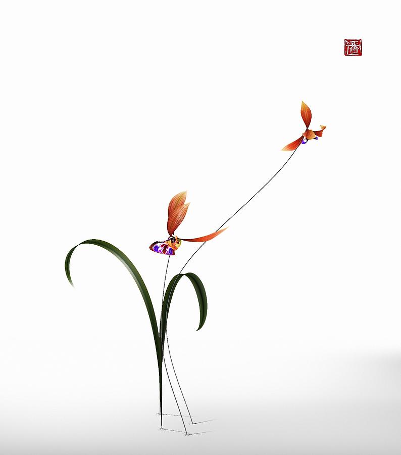 Orchid 3d 2 Digital Art