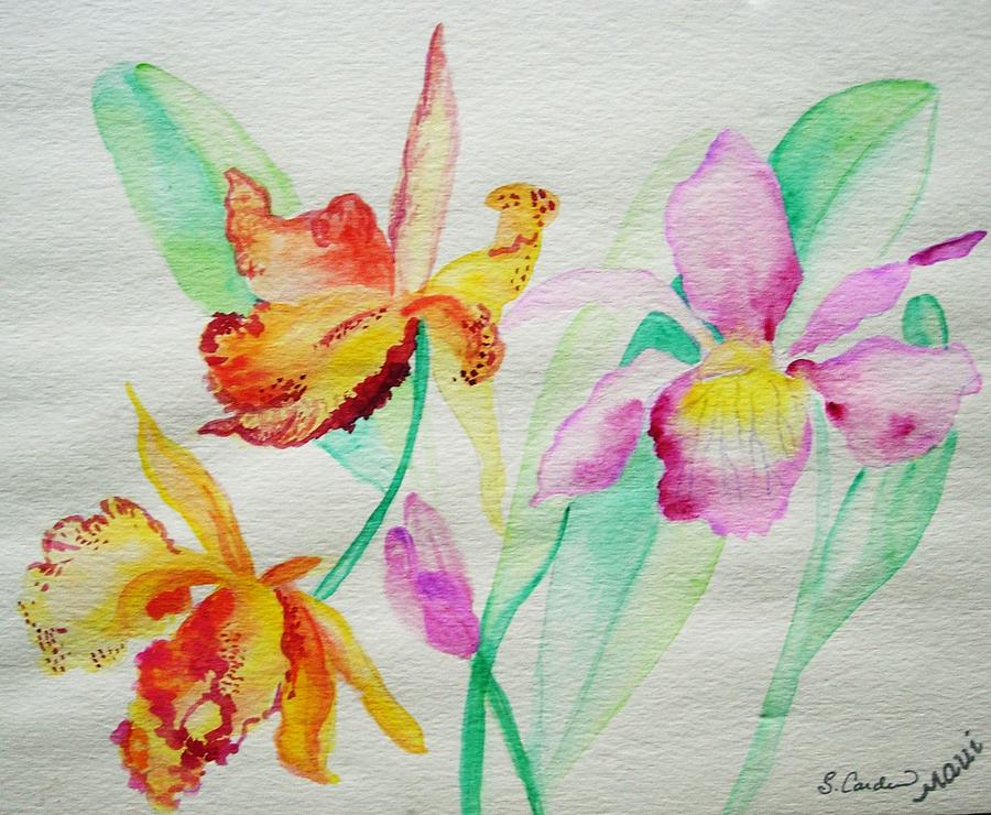 Orchid Garden Painting by Sherri Carden - Fine Art America