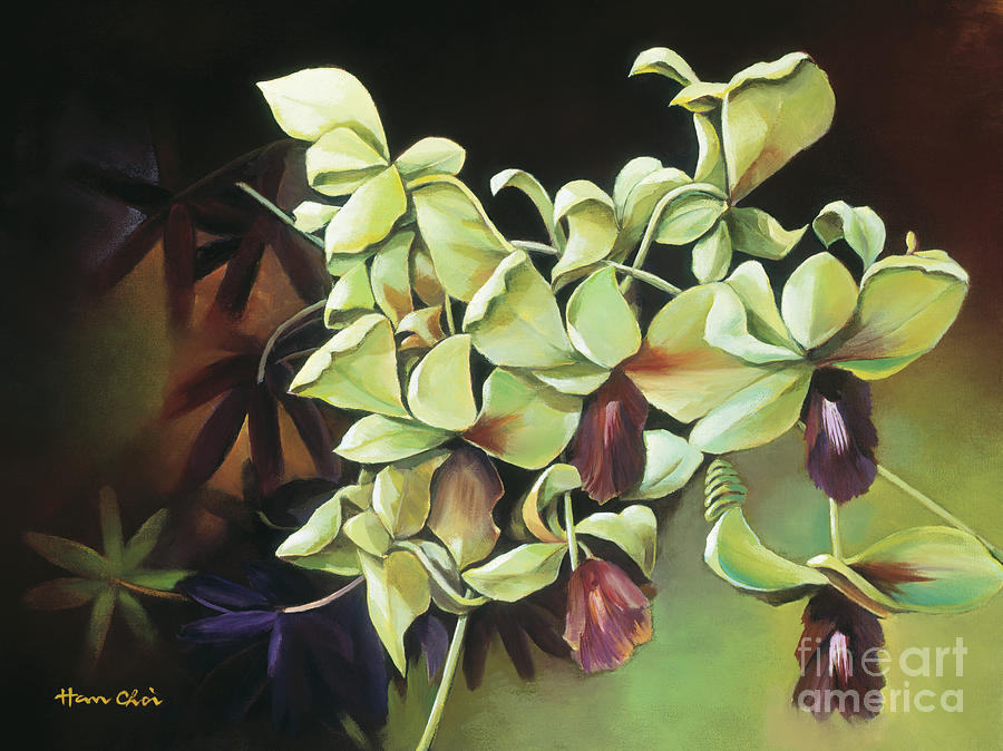 Orchid Group Painting by Han Choi - Printscapes