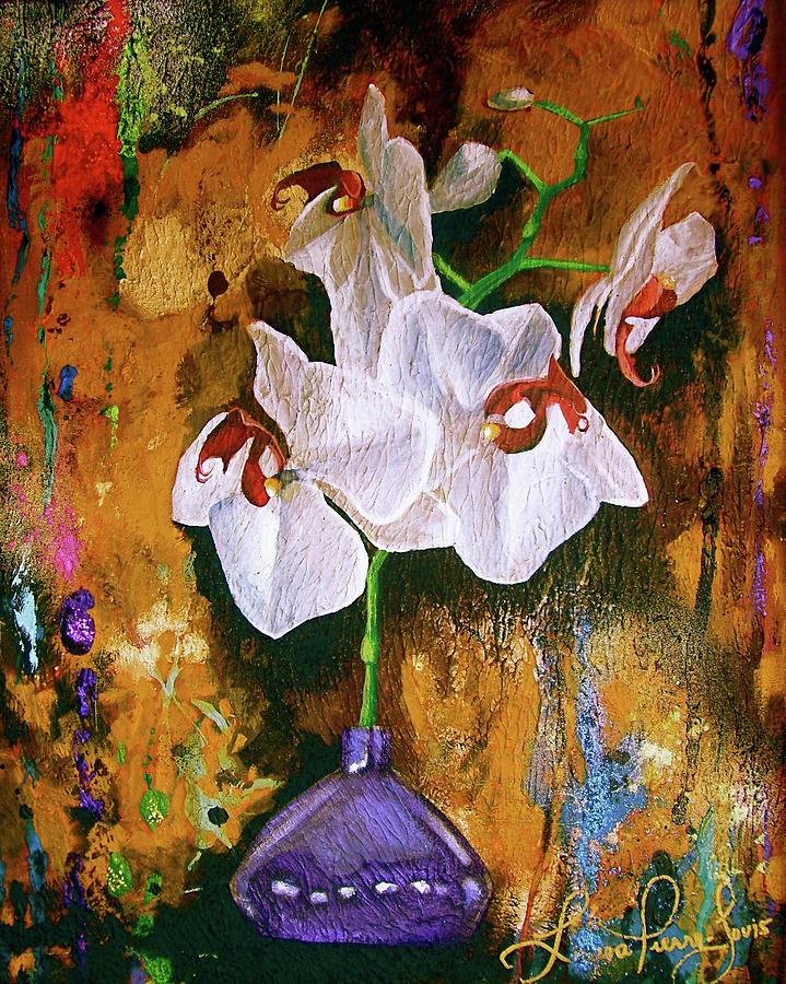 Orchid HO Painting by Laura Pierre-Louis
