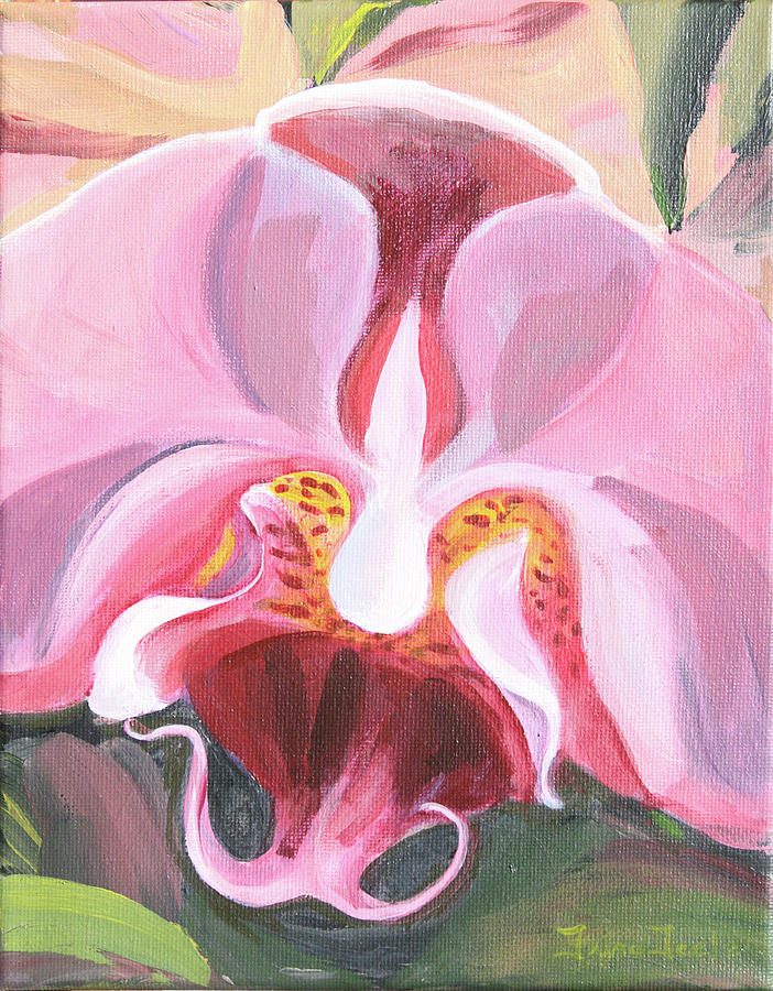 Orchid I Painting by Trina Teele