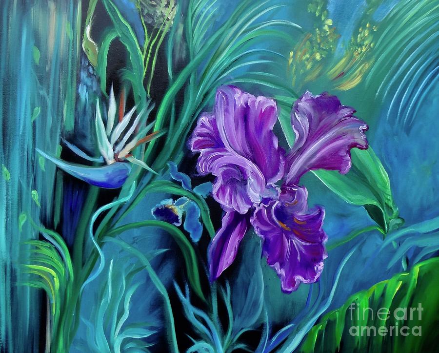 Orchid Jungle Painting by Jenny Lee