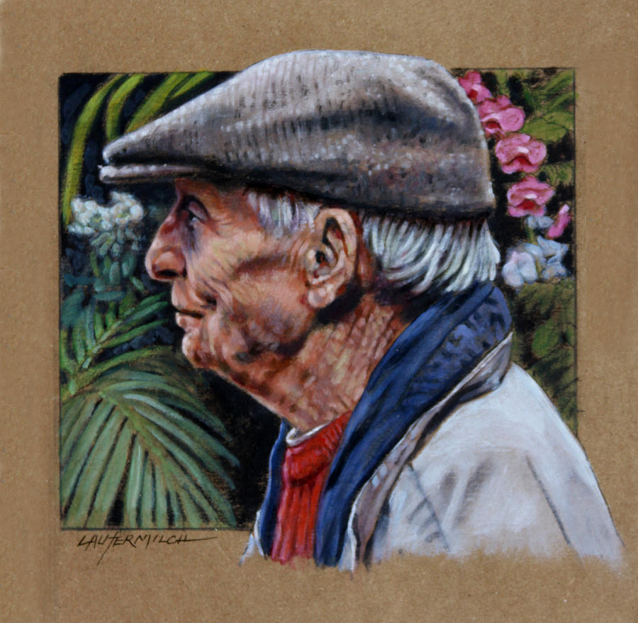 Orchid Man Painting by John Lautermilch