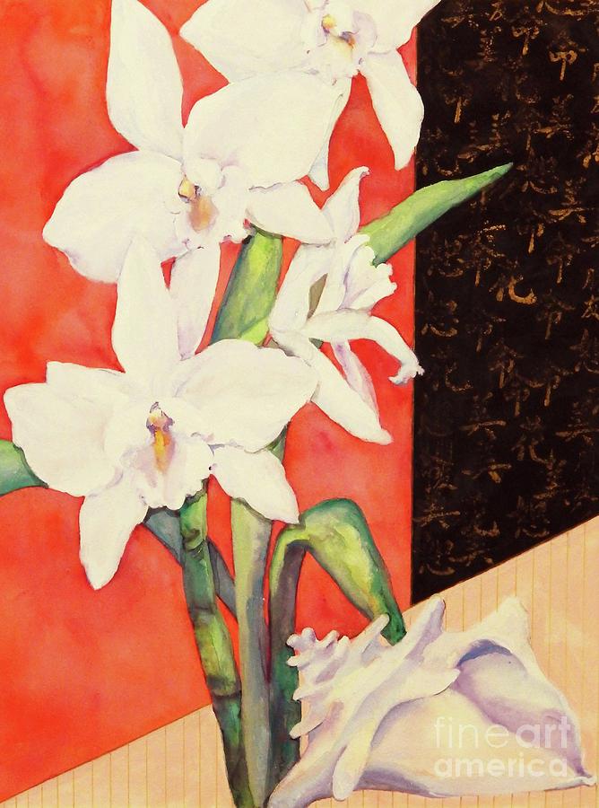 Flower Painting - Orchid Medley by Sharon Nelson-Bianco