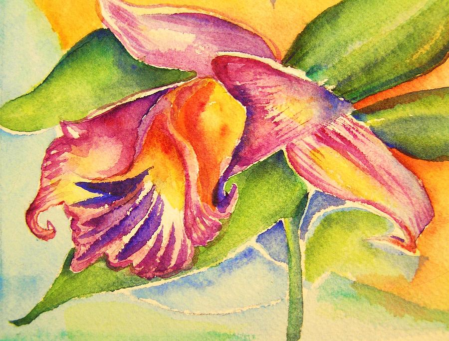 Orchid Painting by Patricia Piffath