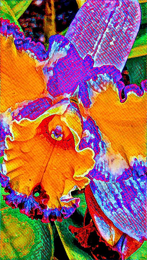 Orchid Psychedelic Photograph by Joalene Young