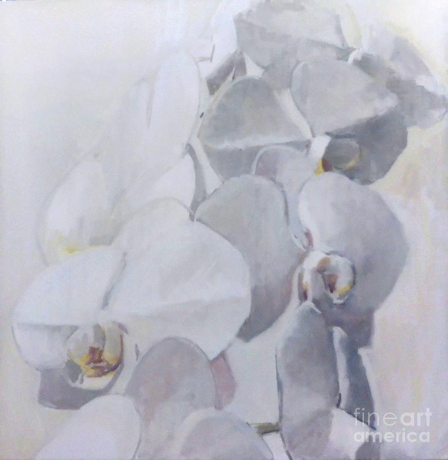 Innocence Painting - Orchidee Blanche Des Miracles by Lynn Grayson