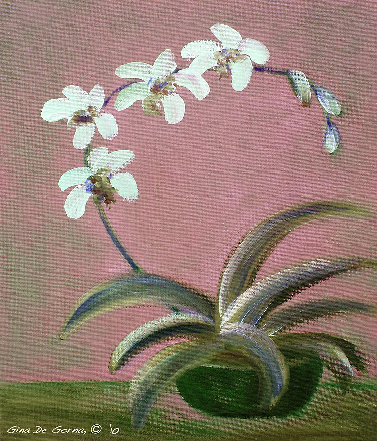 Orchids 2 Painting by Gina De Gorna