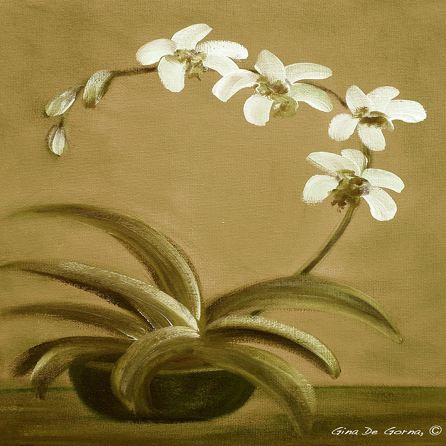 Orchids 3 Painting by Gina De Gorna