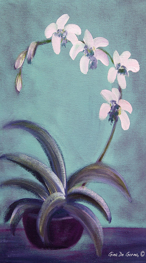 Orchids 4 Painting by Gina De Gorna