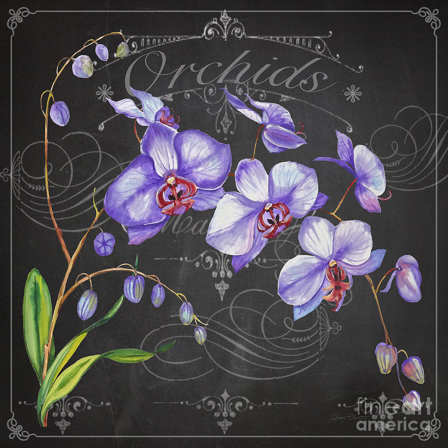 Orchids-JP3889 Painting by Jean Plout
