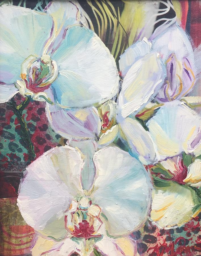 Mixed Media Mixed Media - Orchids by Katrina Rasmussen Mixed Media Mixed Media - Orchids by Katrina Rasmussen