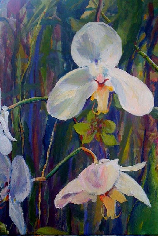 Orchids Painting by Patricia Maguire