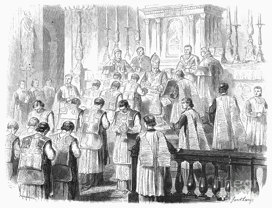 Ordination Of Priest, 1870 Photograph by Granger