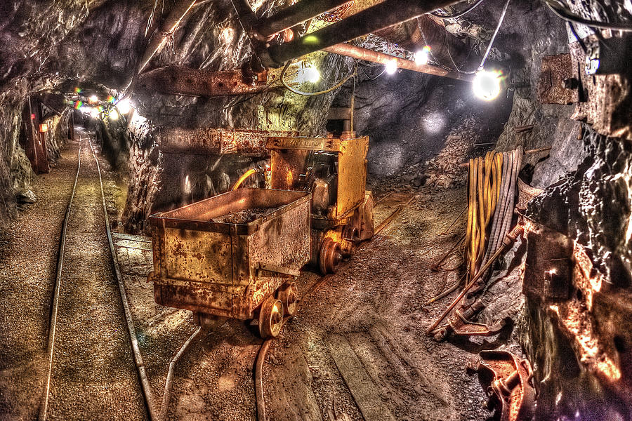Ore Car In a Mine Photograph by Richard J Cassato