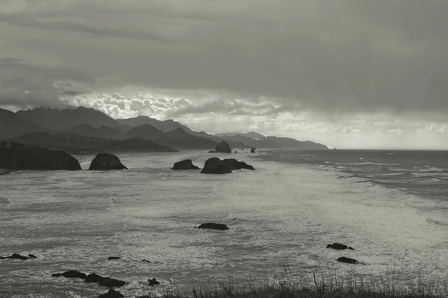 Oregon Beach Photograph by Cathy Anderson
