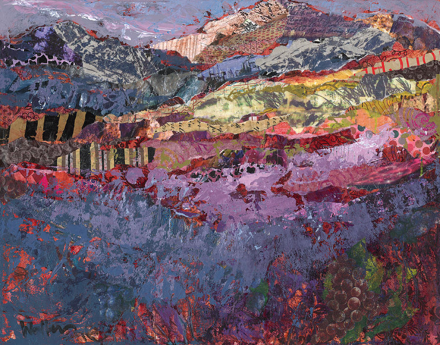 Lavender Field Painting - Oregon Buzz Buzz by Shelli Walters Lavender Field Painting - Oregon Buzz Buzz by Shelli Walters