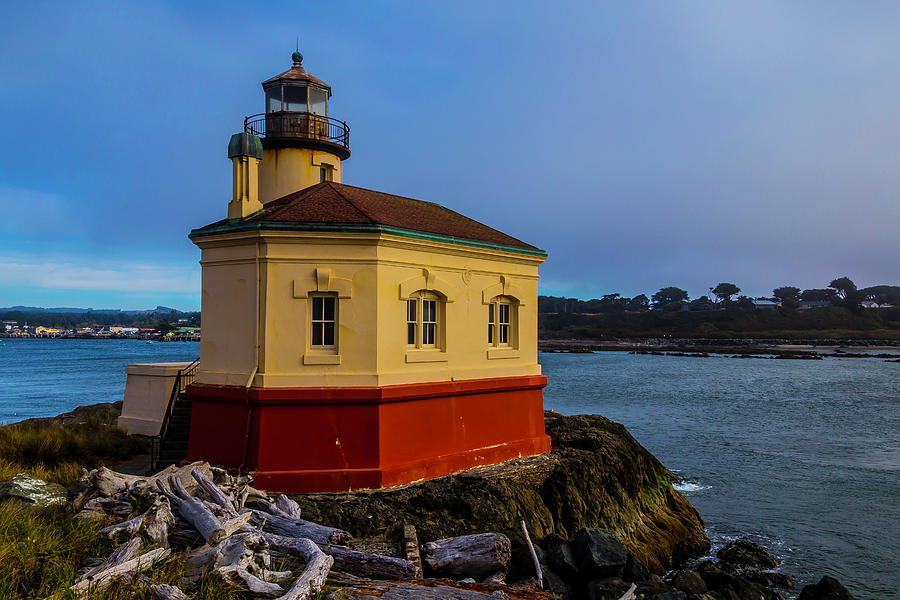 Oregon Coast Lighthouse Photograph by Garry Gay
