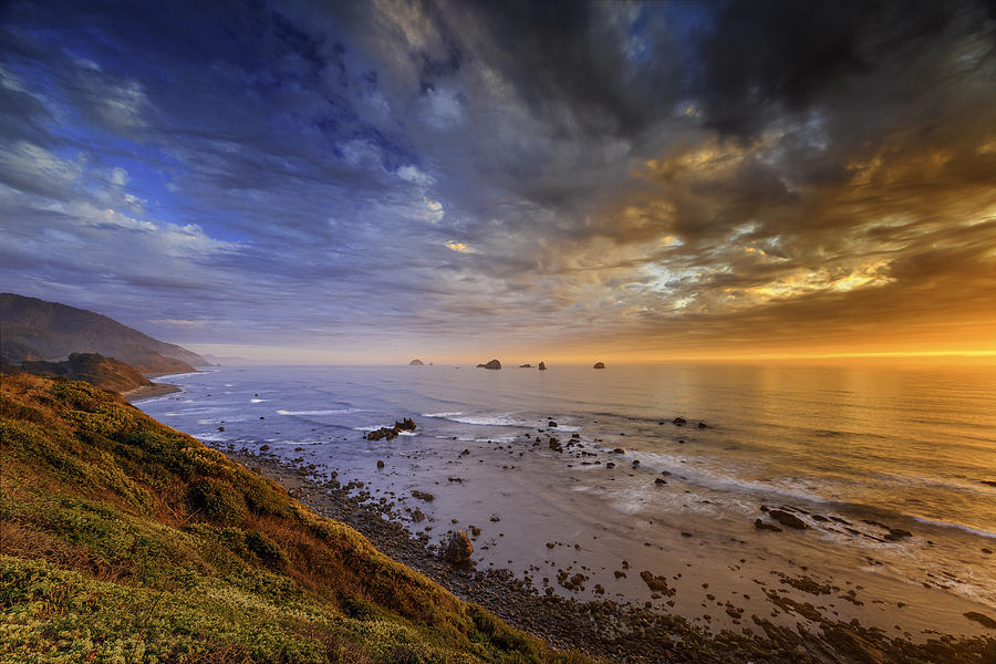Oregon Coast Sunset Photograph by Don Hoekwater Photography